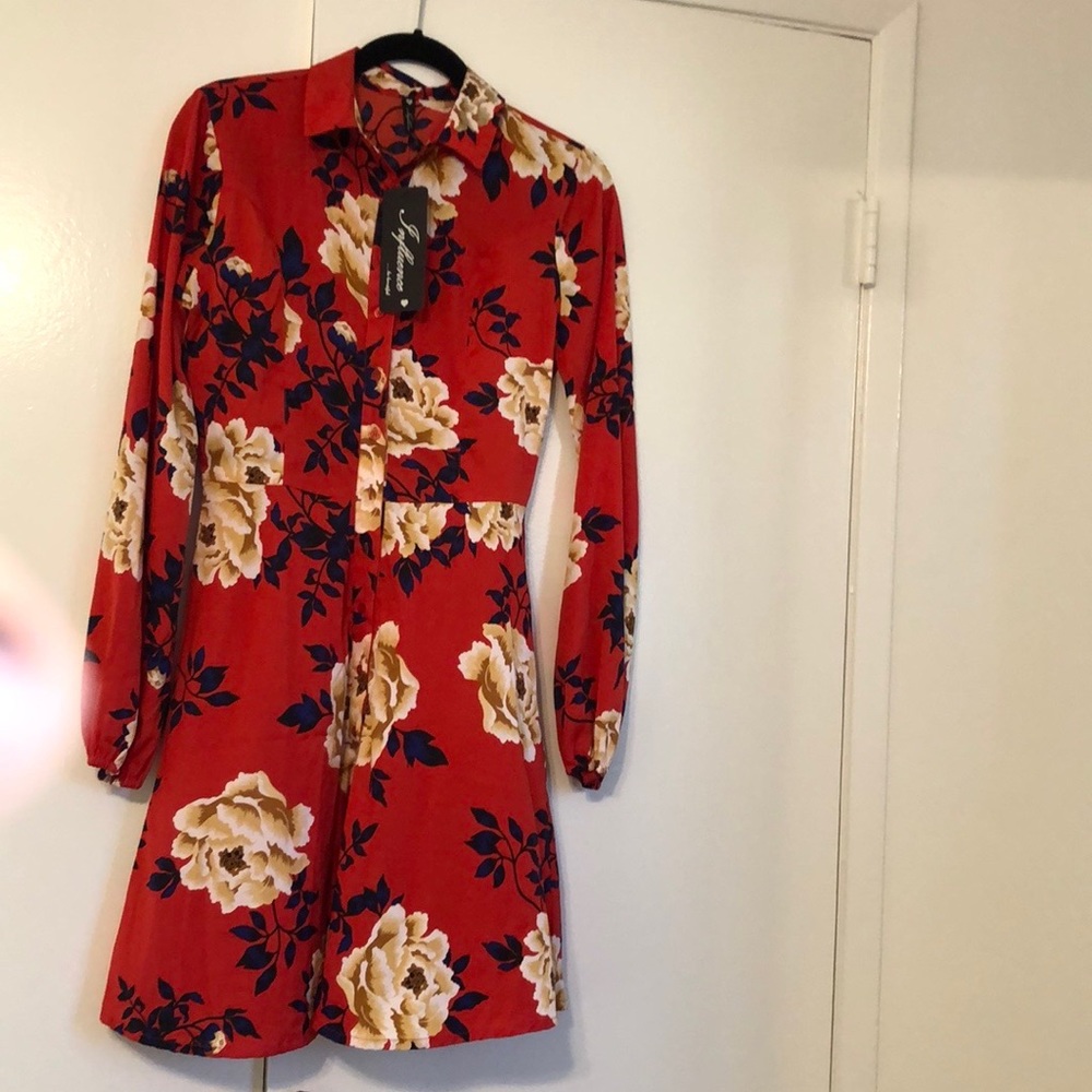 ‘Influence Fashion UK’ Res pattern Dress